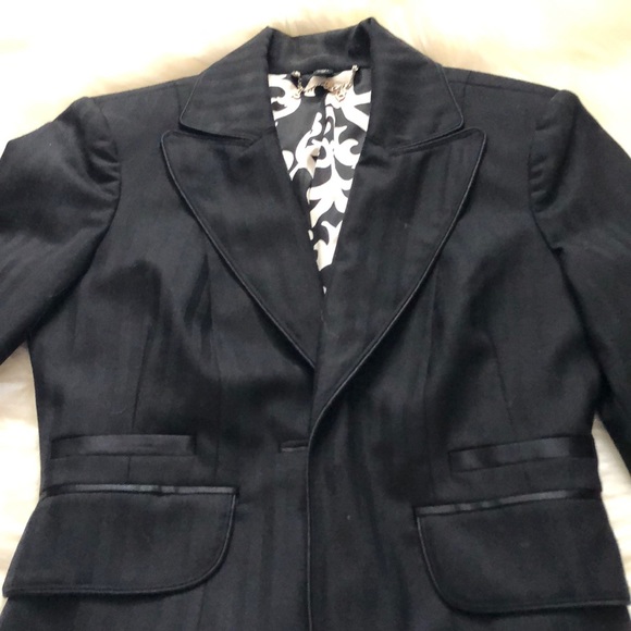 Bebe Black Blazer with slitted sleeves - Picture 2 of 8